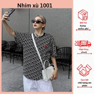 Áo thun mikke trái tim đỏ nam nữ unisex cao cấp dáng rộng tay ngắn dễ mix đồ đôi