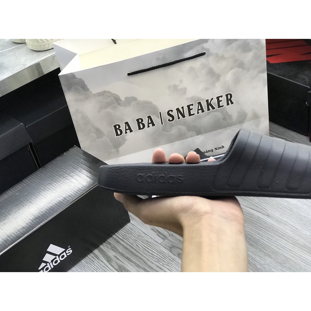 Siêu Phẩm Dép Đúc Adi.Das Chính Hãng Đen Cao Cấp Ảnh Thật + freeship + Tặng Tất