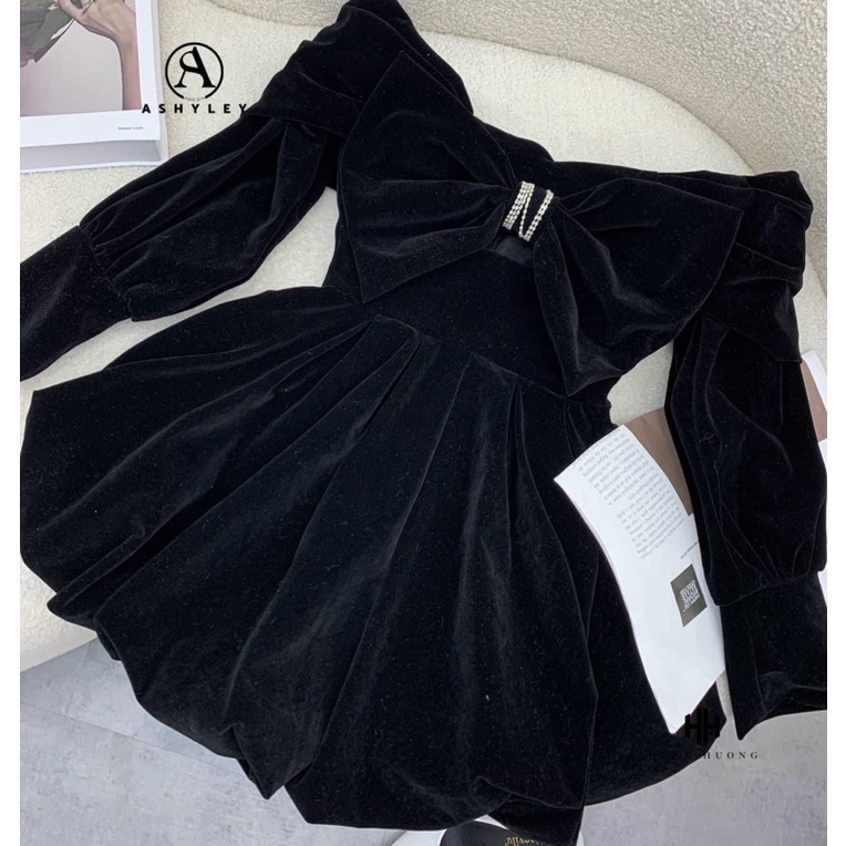 JUMSUITS NHUNG DÀI TAY ĐEN