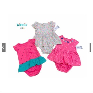 Váy Body cotton mềm mịn cho bé gái từ 3-24 tháng Carter's