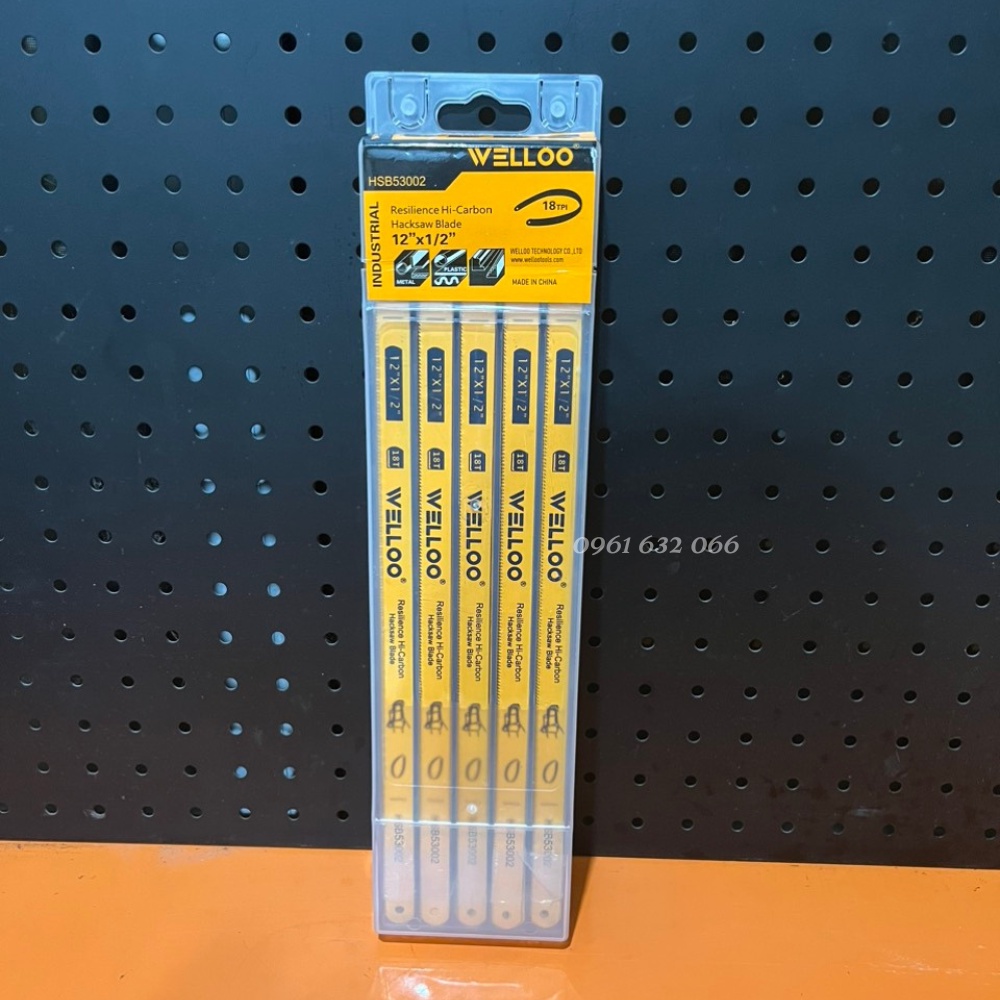Combo 5 lưỡi, 10 lưỡi cưa đa năng Cao cấp WELLOO 300mm - Dùng cho cưa sắt cầm tay, siêu sắc bén