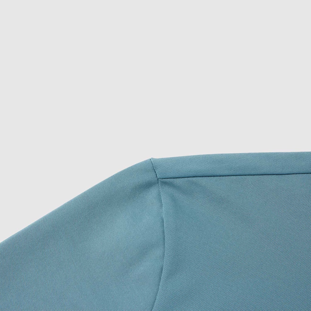 HLA - Áo POLO nam trơn phối viền màu Dynamic color line freshing blue Polo Shirt