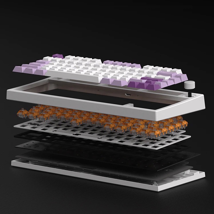 Bàn phím cơ FL-Esports GP75 CPM Polar Night / Taro Purple