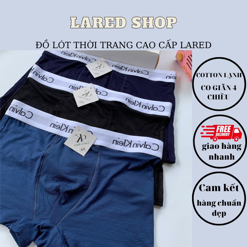Hộp 5 quần sịp nam boxer, quần lót đùi nam xuất xịn chất thun lạnh cao cấp co giãn 4 chiều thấm hút mồ hôi Lared 01