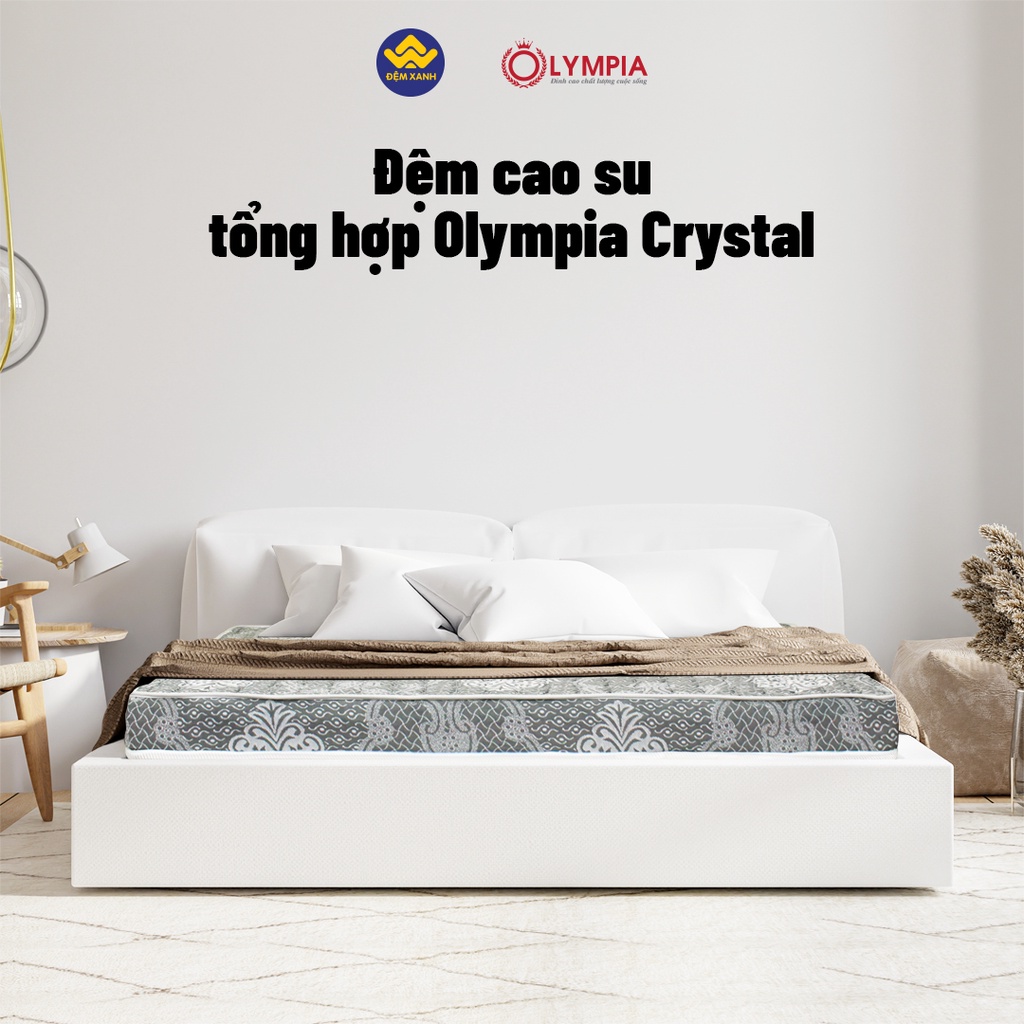 Đệm cao su tổng hợp Olympia Crystal 2 mảnh - Bảo hành chính hãng 5 năm