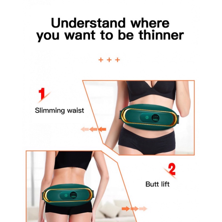 Đai massage bụng, Máy massage rung nóng giảm mỡ bụng và toàn thân hiệu quả - Bảo hành 12 tháng New