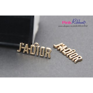 Set 2c - Charm chữ J-@-Ɗl0Ʀ dùng trang trí may mặc, phụ kiện thời trang, phụ liệu may mặc, phụ kiện tóc, DIY