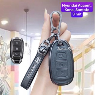 Ốp chìa khóa Hyundai Accent, Kona, Santafe 3 nút
