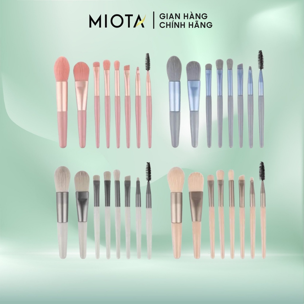 Set 8 Cọ Trang Điểm Đa Năng Miota Tiện Lợi Dễ Sử Dụng