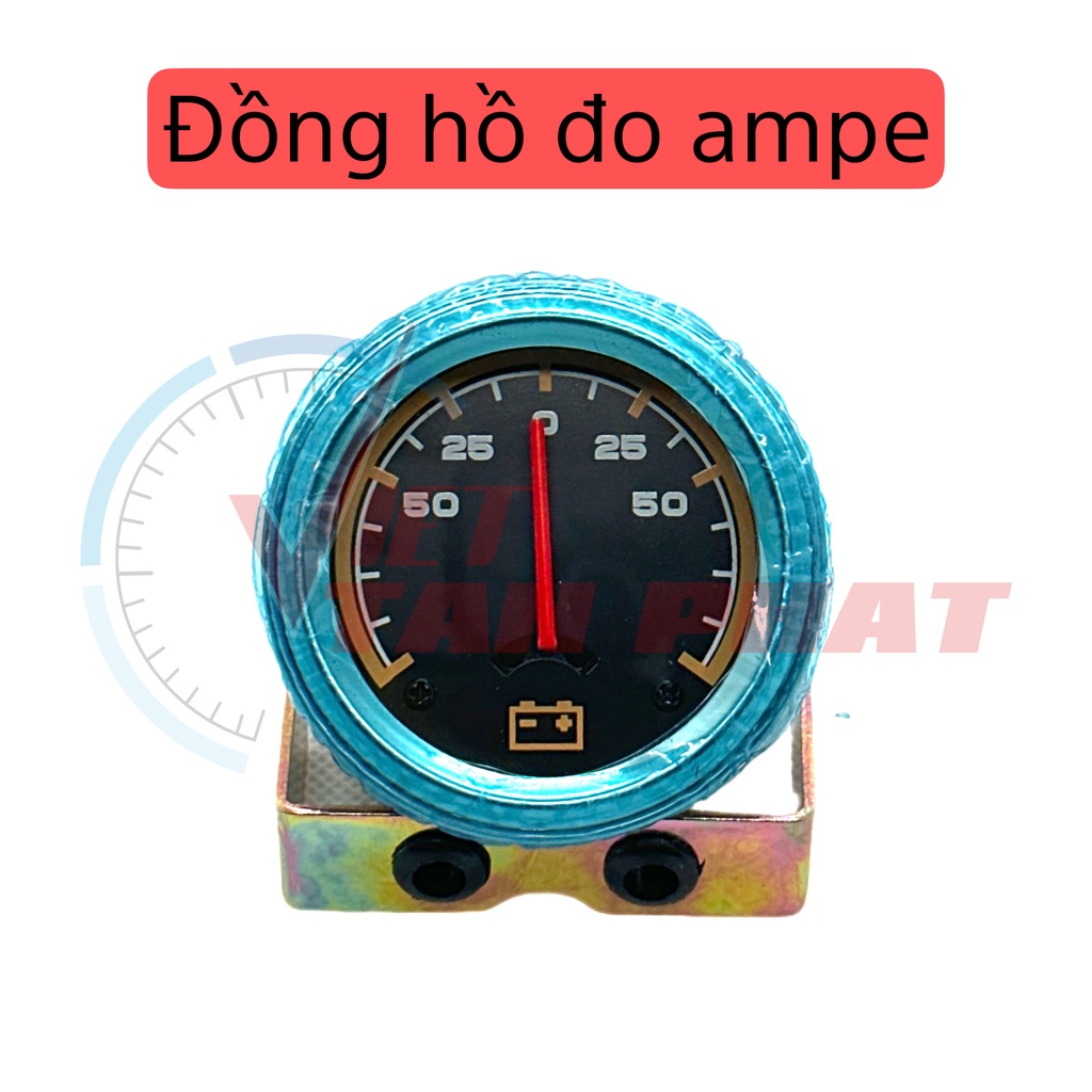 Đồng Hồ Đo Ampe Kế hiệu Satora 50A phù hợp cho xe tải, tàu thuyền