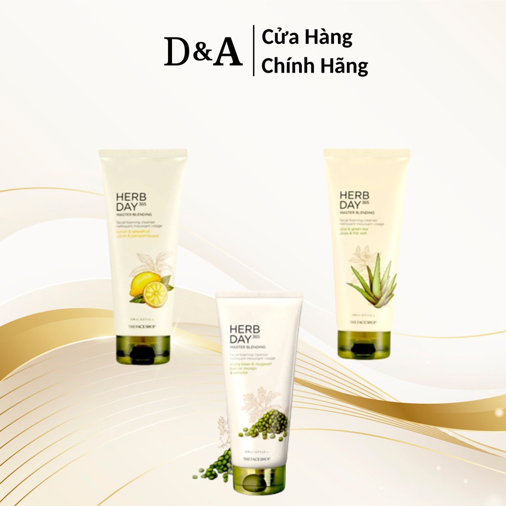 Kem Tẩy Trang The Face Shop HERB DAY 365 MASTER BLENDING FACIAL CLEANSING CREAM 170ml
