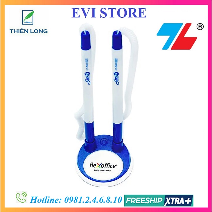 Bút đế cắm Thiên Long PH-02 / Flexoffice PH-01 / Bút cắm bàn đôi tiện dụng