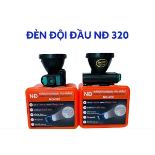 Đèn đội đầu nđ-320, chóa đèn 6cm, công suất 1000w, gắn chip led t6 siêu sáng, ánh sáng trắng