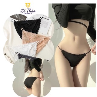 Quần lót nữ dây mảnh thun lạnh cạp thấp nữa mông loại đẹp Lethao corner LT9901