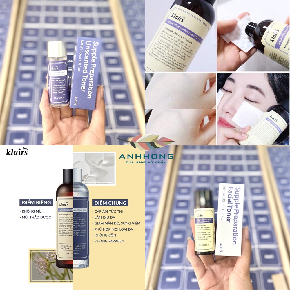 Nước hoa hồng Klairs Supple Preparation Toner