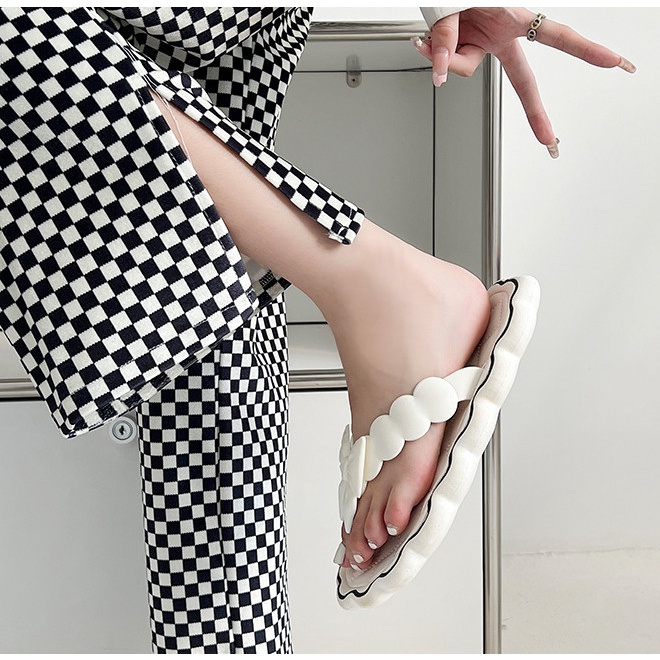 Dép nữ xỏ ngón có nơ cute phù hợp đi trong nhà cháy phố du lịch mã CZ88