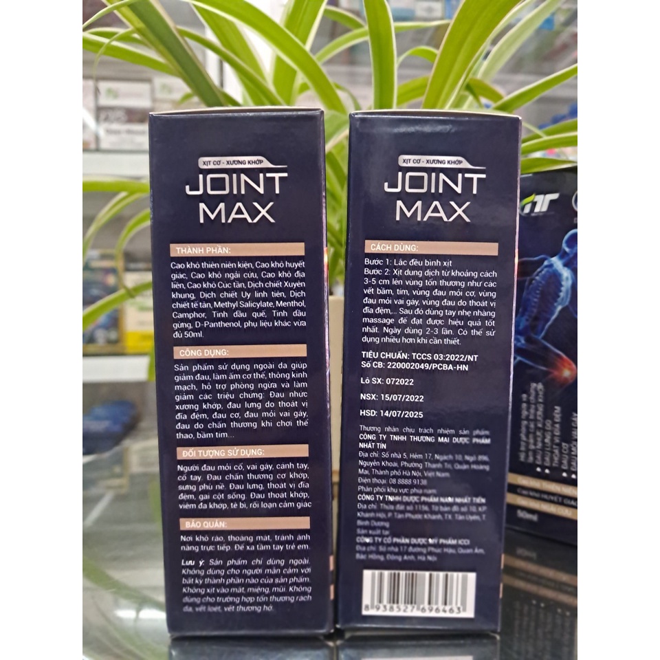 XỊT CƠ XƯƠNG KHỚP JOINT MAX