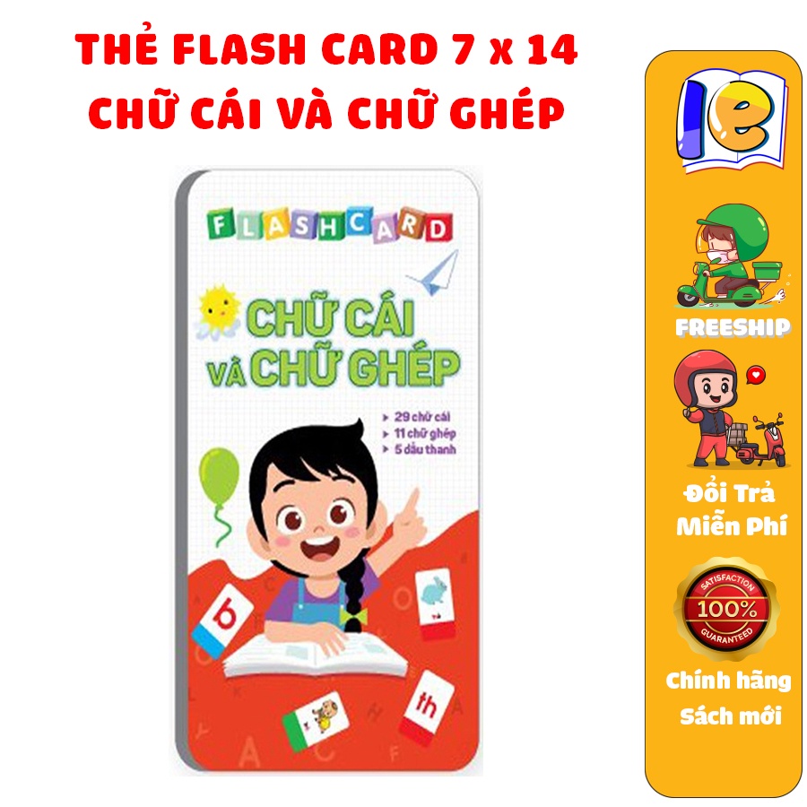 Sách - Flashcard 42 Thẻ Chữ Cái Và Chữ Ghép Đánh Vần Tiếng Việt