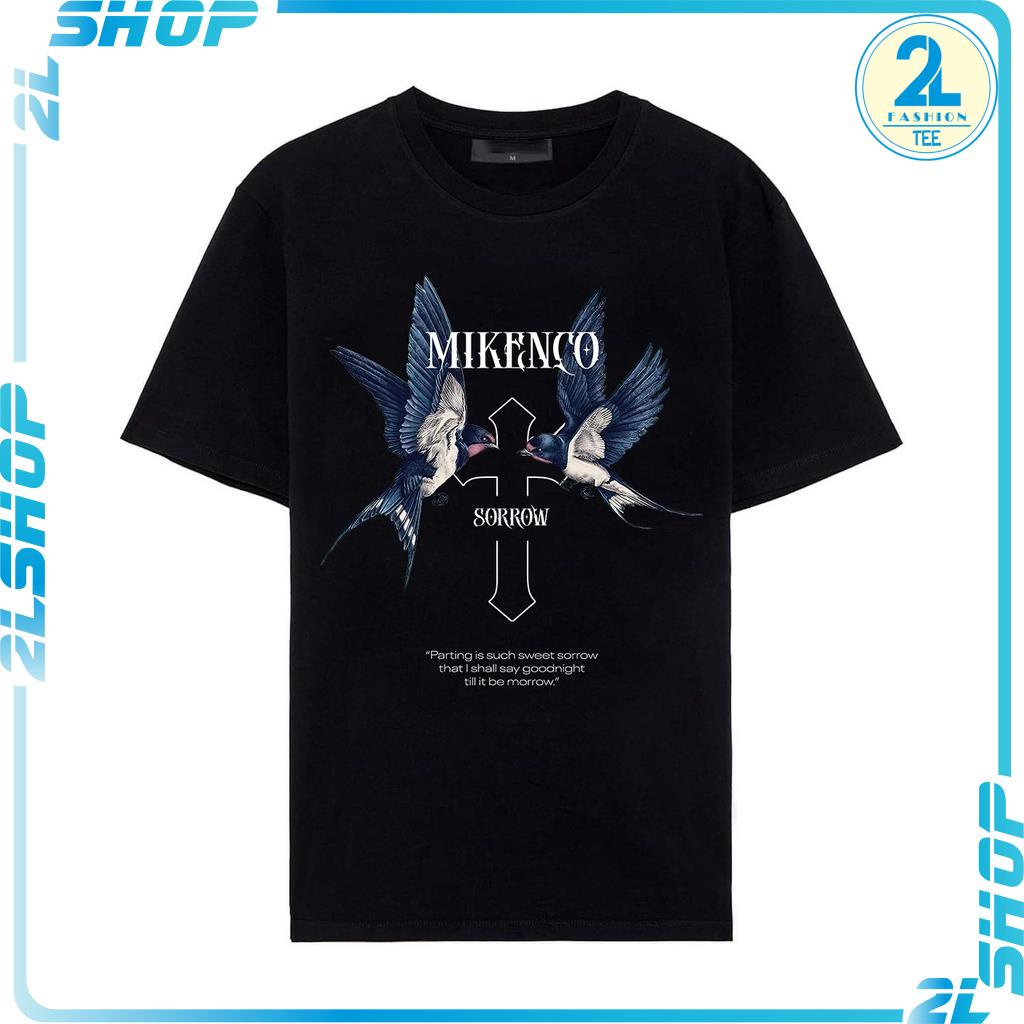 Áo phông nam MIKENKO SPF Sorrow bird tshirt, áo thun form rộng nam nữ chất cotton giá rẻ