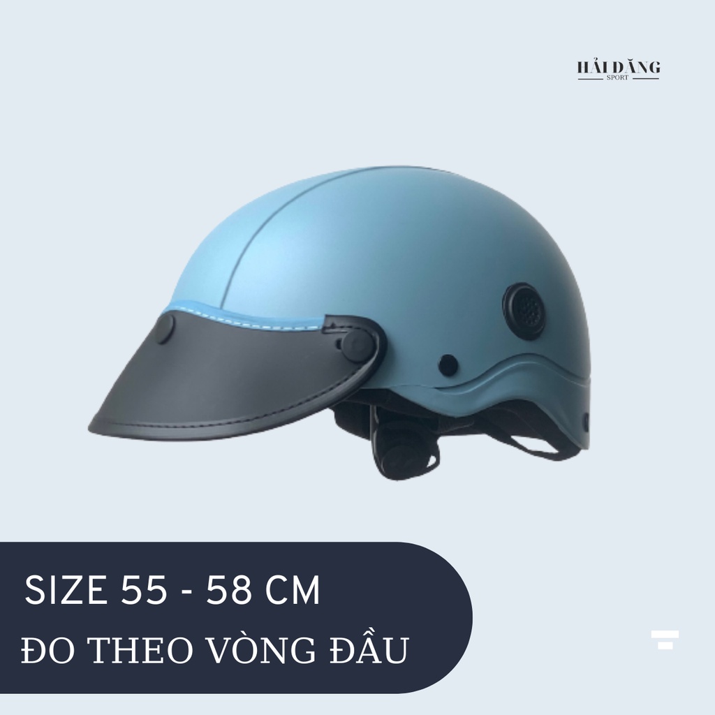 Mũ bảo hiểm 1/2 đầu Sơn Napoli N088 màu nâu nhám - Nón Chất bảo hành 12 tháng