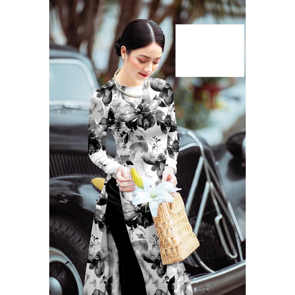 Vải may áo dài mẫu trung niên mặc siêu xinh