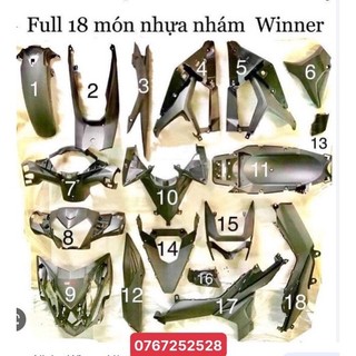 Nhựa nhám winner v1, nhựa đen nhám winner v1 đời 2016-2018 zin hãng