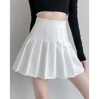 Chân váy trắng xếp ly có quần trong xả rẻ 35k ( hàng live 35k