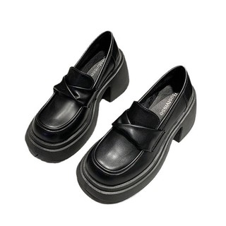 [ Lùi 1 size] Giày đốc nữ chất da mềm HANi đế 7 cm cực xịn