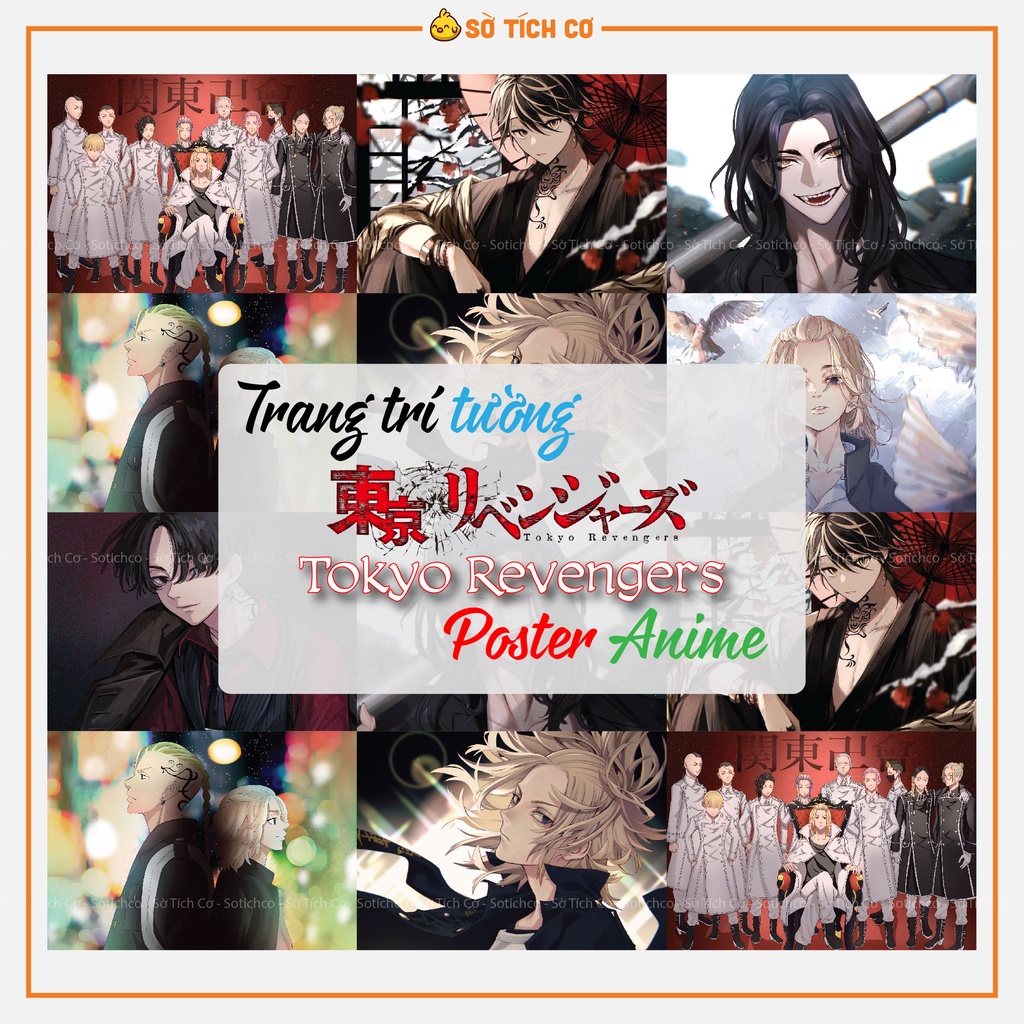 Tokyo Revengers decal poster dán tường, tranh dán tường anime trang trí, decor phòng MSP: OP12