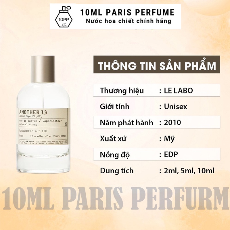 Nước Hoa Nam Nữ Unisex Le Labo Another 13 Santal 33 EDP 100ml - dầu thơm Lelabo 13 33 Hương gỗ cổ điển thanh lịch | BigBuy360 - bigbuy360.vn
