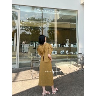 𝐂𝐡𝐚𝐥𝐢𝐧 𝐒𝐞𝐭 - Set Linen Cổ Sen ( ảnh chính chủ )