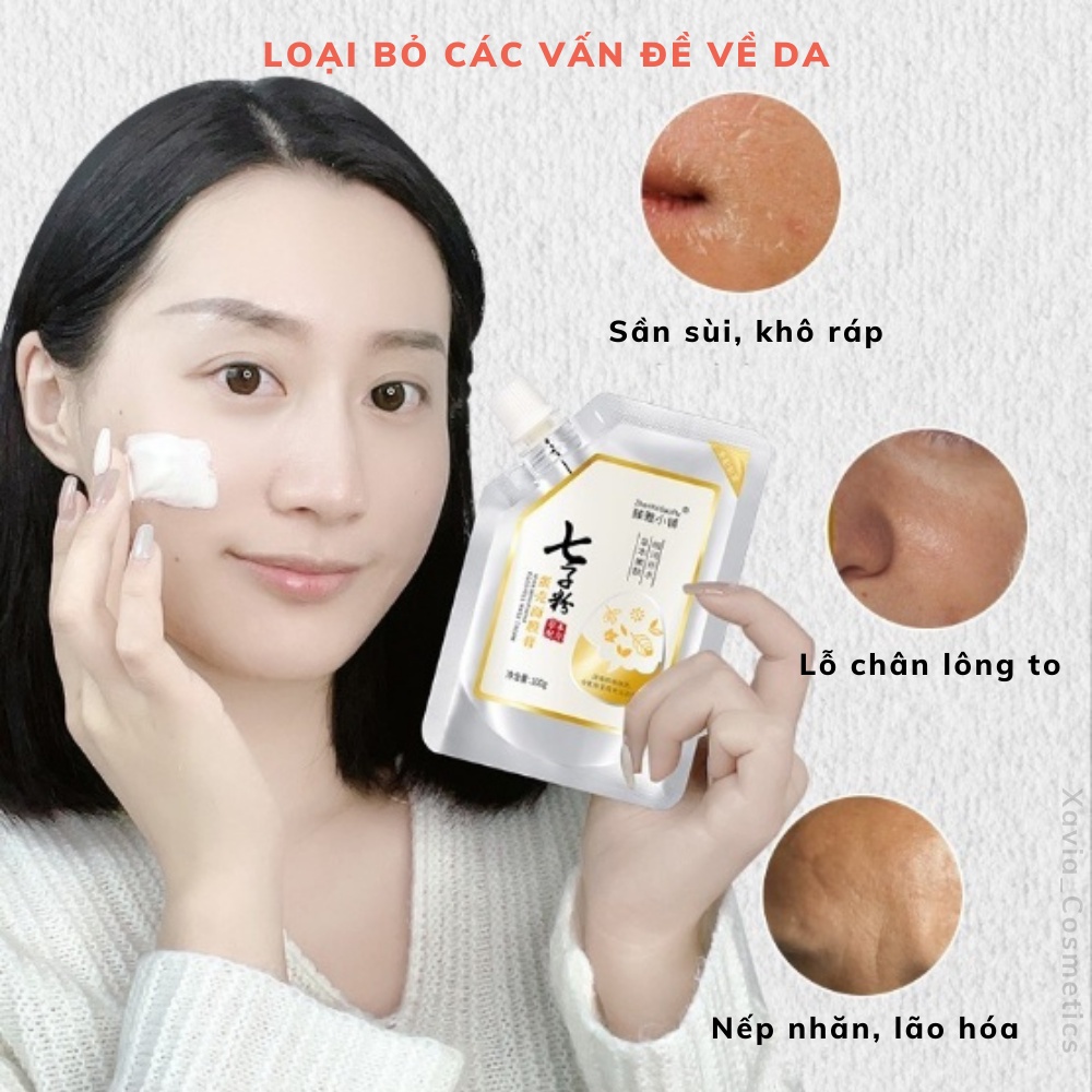 Mặt nạ lột men trứng chống lão hóa, dưỡng ẩm làm săn chắc da, chăm sóc da mịn màng trắng sáng
