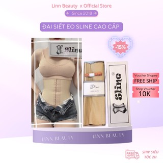 Đai nịt bụng giảm eo, giảm mỡ bụng latex Sline 9 xương nẹp mềm