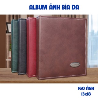  Album ảnh 10x15 13x18,15x20 bìa da nâu - Đựng 100-160 ảnh - Mẫu Album bìa da Cao cấp tại In Ảnh Gia An - Ship Hỏa Tốc 