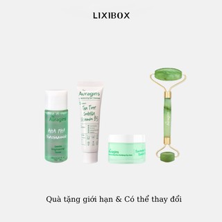 Combo Toner, Gel rửa mặt The Auragins, Mặt nạ đất sét, Thanh Lăn