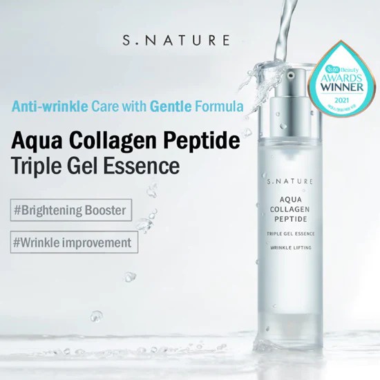 Tinh Chất Serum Căng Mịn Da S.Nature Aqua Collagen Peptide Triple Gel Essence 50ml