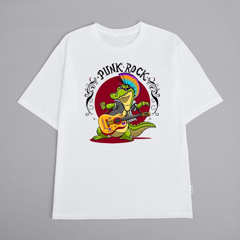 Áo Thun Unisex Rock TEEFUN (Có size trẻ em, Tay ngắn và Tay lỡ) Cotton 014
