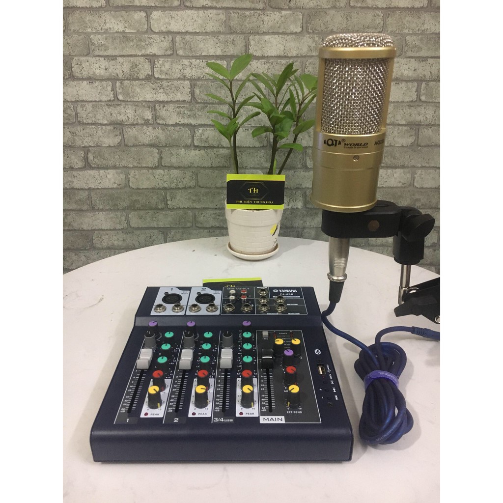 Bàn Mixer Yamaha F4 Không Dây Có Bluetooth Và USB Bảo Hành 6 Tháng