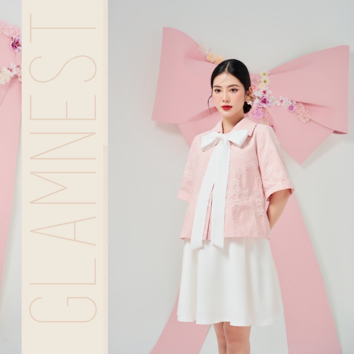 Set Váy Bầu Thanh Lịch Dạo Phố Du Lịch Đầm Bầu Công Sở Thiết Kế Cao Cấp Glam Nest AS028