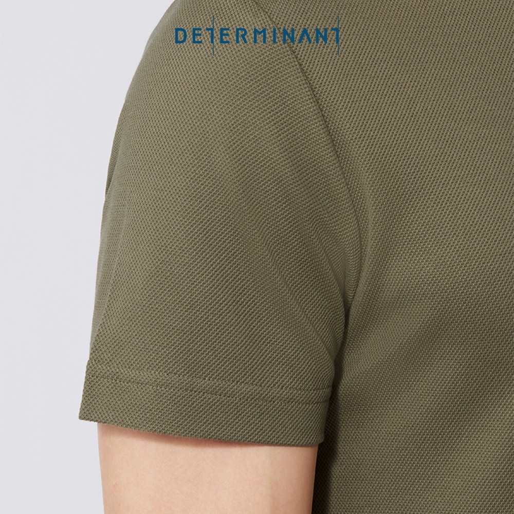 Áo thun nam Polo Cotton kháng khuẩn bền màu thương hiệu Determinant - màu Xanh Olive [P02]