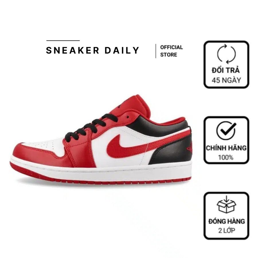Giày Air Jordan 1 Low GS ‘Chicago Bulls’ 553560-163