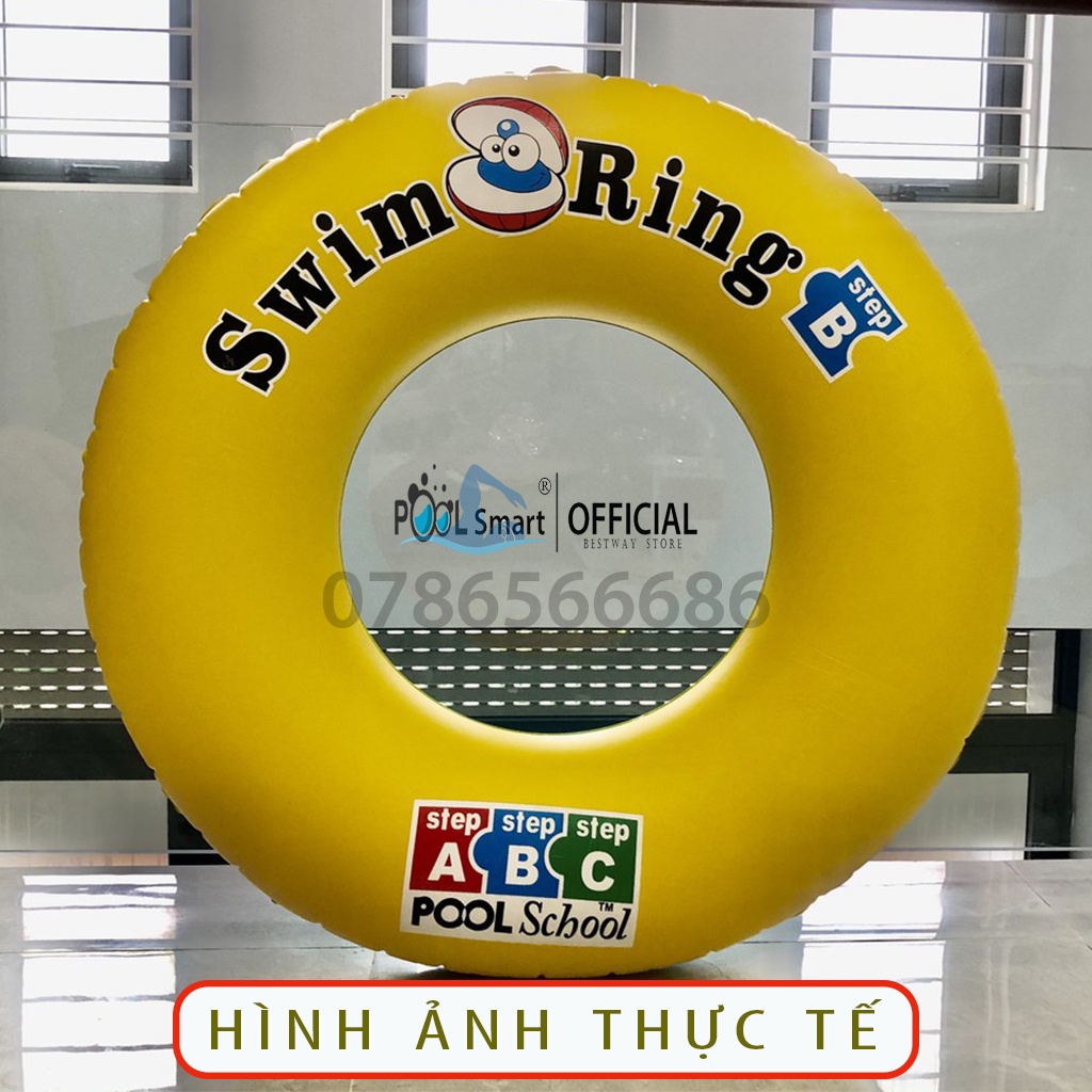 Phao bơi cho bé hình tròn in hình họa tiết đường kính 80cm ,phao bơi chống lật cho bé, đồ chơi trẻ em