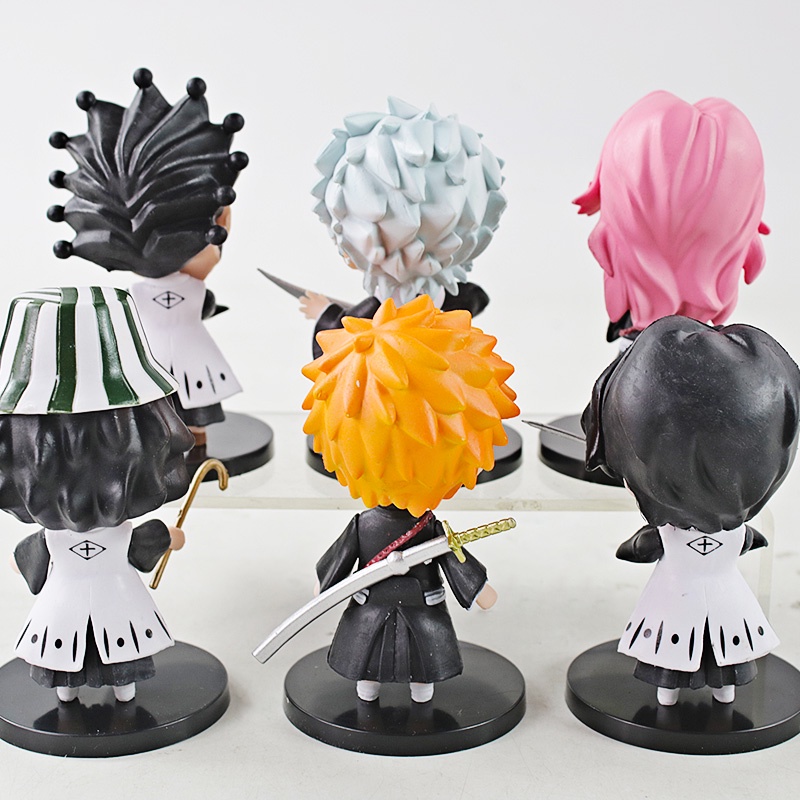 Set 6 Mô Hình Nhân Vật Phim Bleach Kurosaki ichigo Urahara Kisuke Hitsugaya Toushirou Sado Yasutora Ishida Uryuu