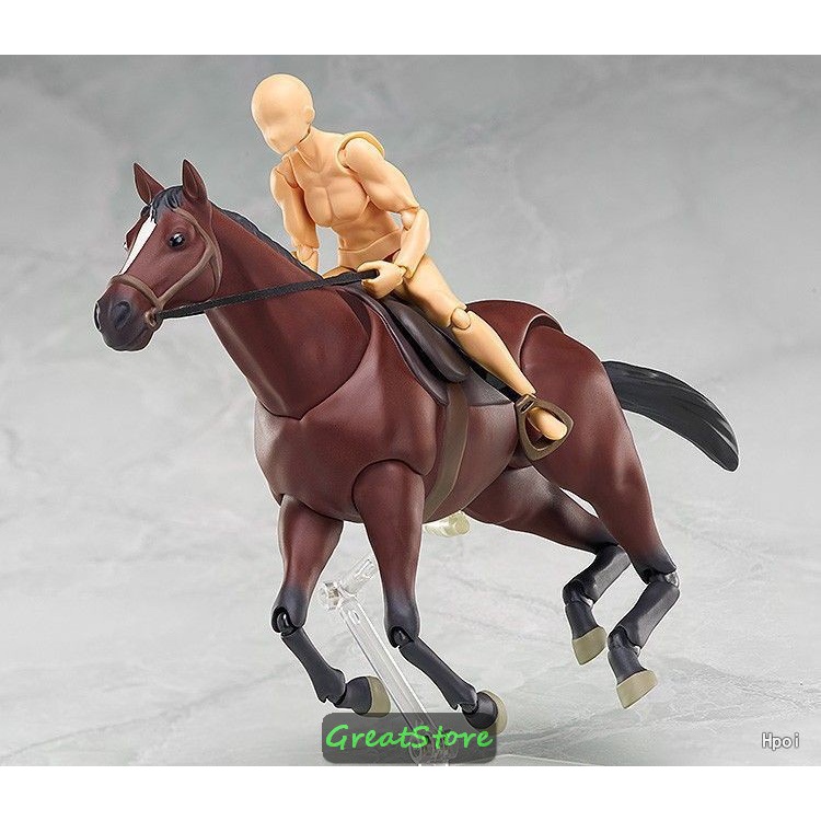 MÔ HÌNH NGỰA TUẤN MÃ, BẠCH MÃ KHỚP CỬ ĐỘNG 241 Horse 1:12 scale FIGMA Action Fiugre 16 cm