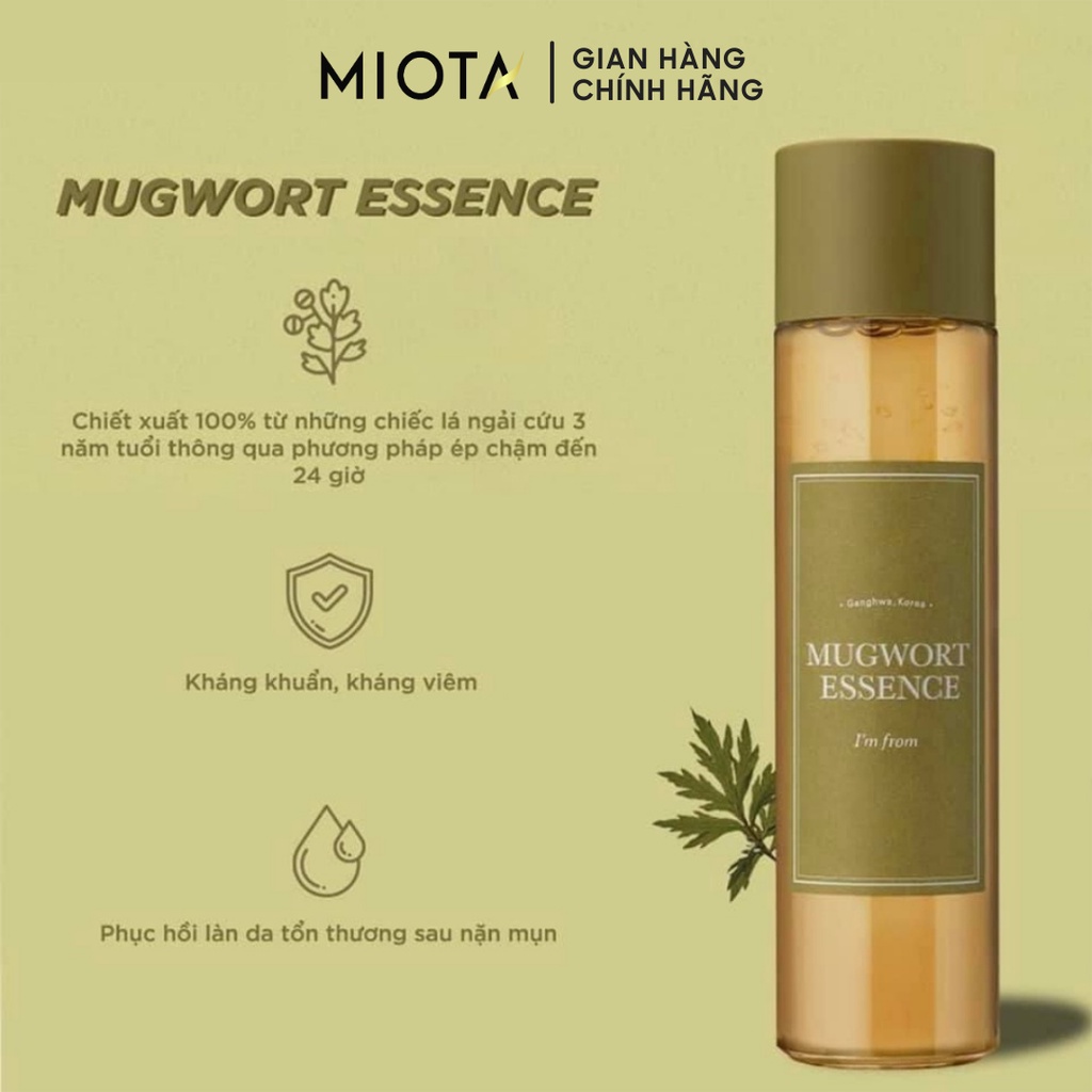 Tinh chất ngải cứu I'm from giúp làm dịu và phục hồi da I'm from Mugwort Essence