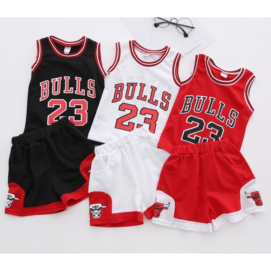 - Bộ Quần Áo Bóng Rổ Trẻ Em JP CHICAGO/ BULLS - Chất Thun Mè Cao Cấp, Thoáng Mát, Thấm Hút Mồ Hôi