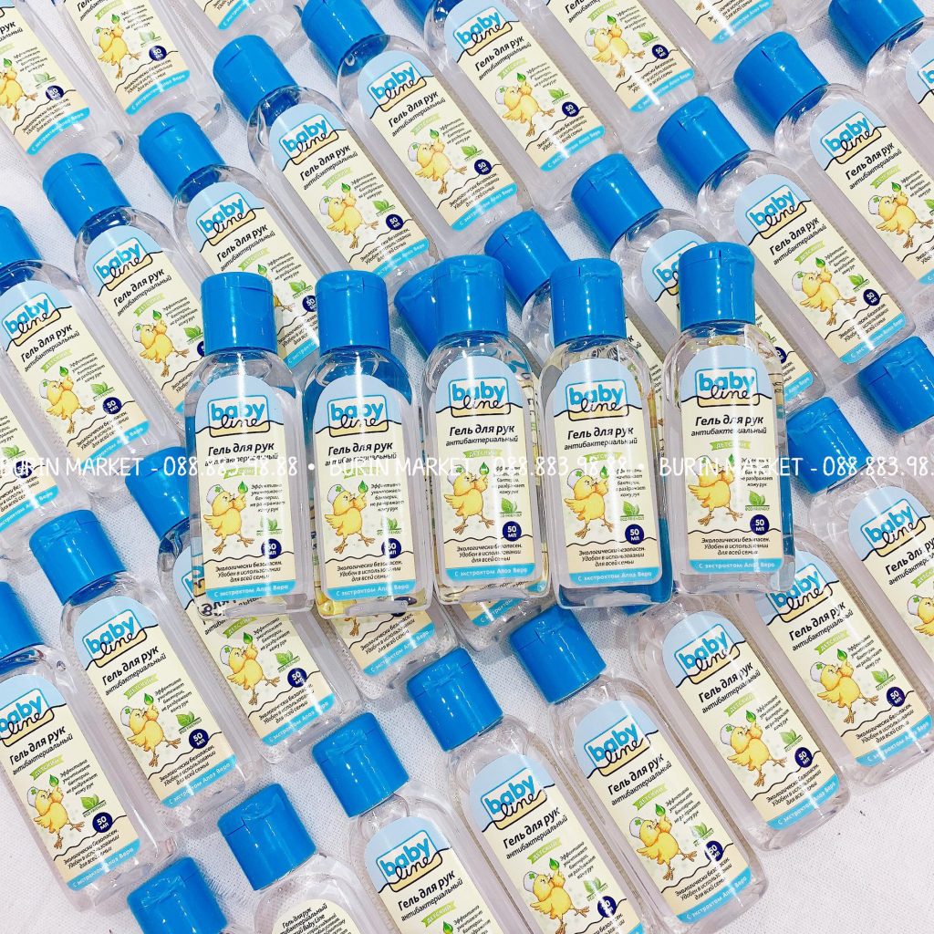 Gel rửa tay khô Baby Line Nga cho bé từ 1 tuổi 50ML - Burin Market