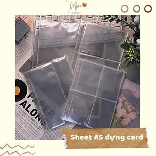 Sheet A5 1 MẶT đựng card nhiều loại
