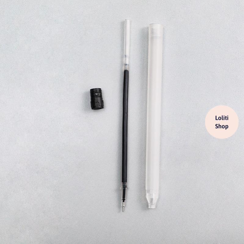 Bút nước mực đen ngòi 0.38mm đều nét chữ đẹp LOLITI BUT545