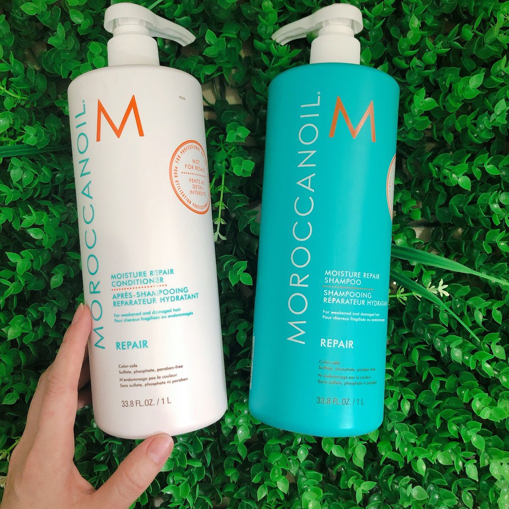 CẶP DẦU GỘI XẢ PHỤC HỒI ĐỘ ẨM REPAIR MOROCCANOIL 1000ML X 2